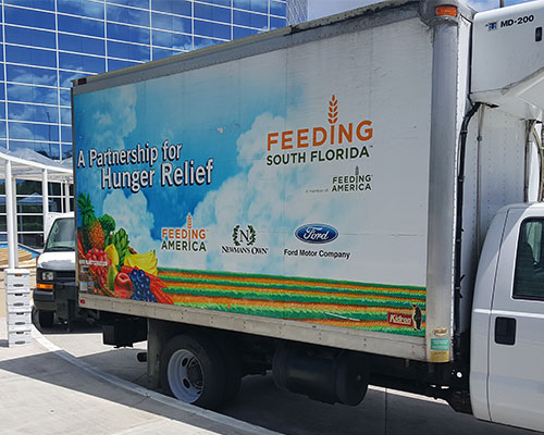 Fight summer hunger donation pickup at the Hollywood office