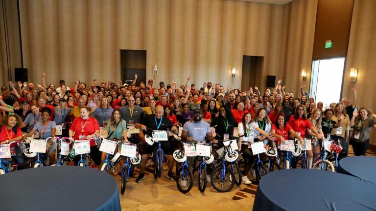 All Medical Personnel employees donate bicycles to Boys & Girls Club of Collin County