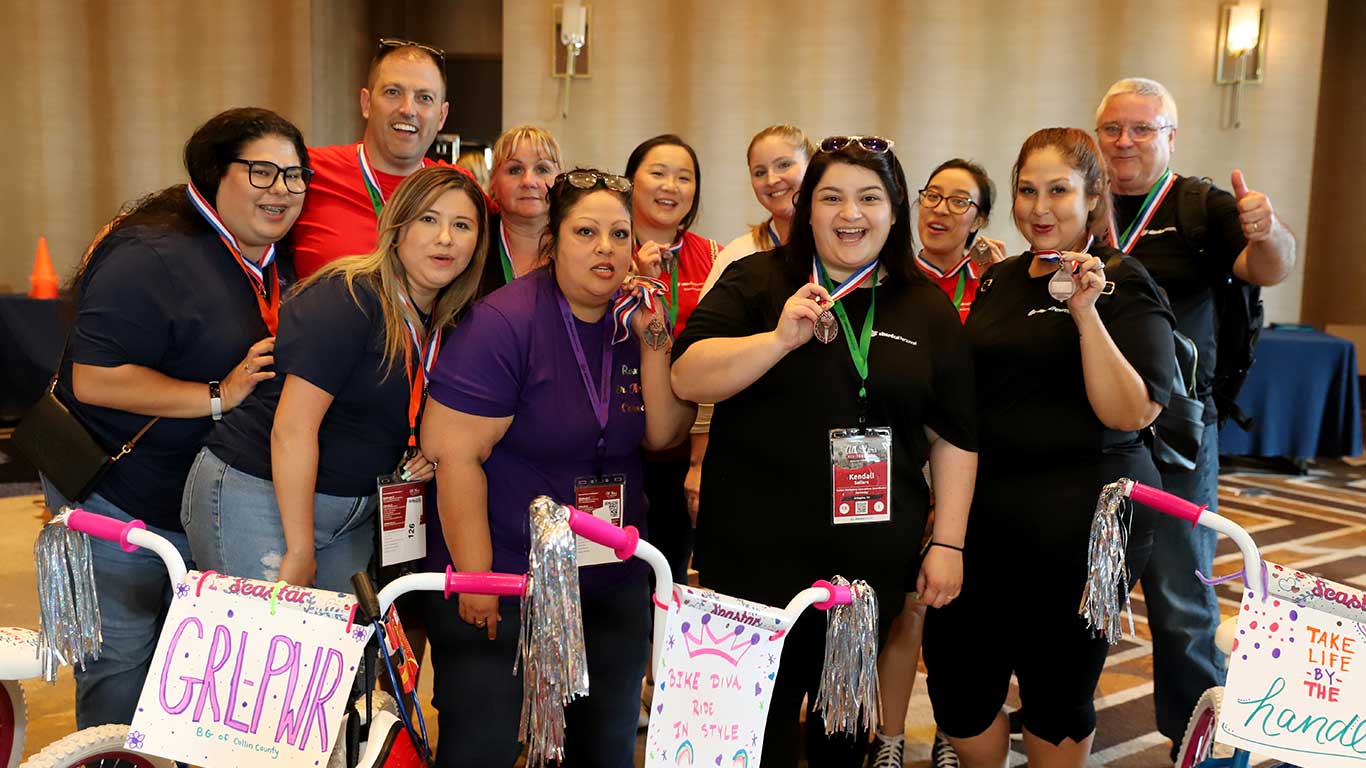 All Medical Personnel employees donate bicycles to Boys & Girls Club of Collin County