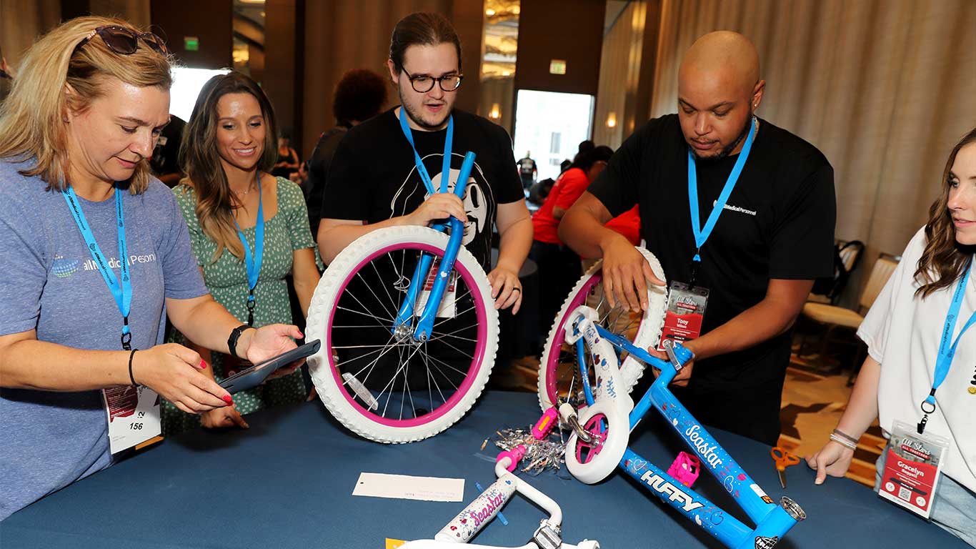 All Medical Personnel employees donate bicycles to Boys & Girls Club of Collin County