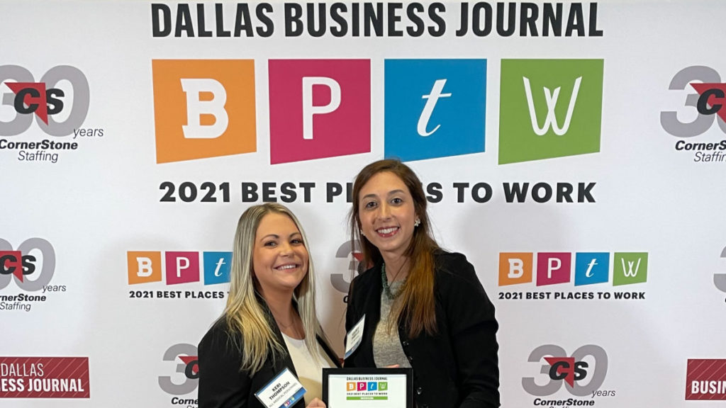 2021 Dallas Business Journal Best Places to Work Awards Ceremony