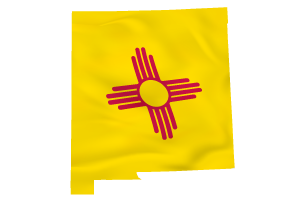 New Mexico flag map