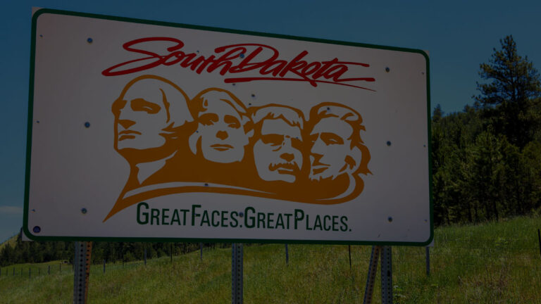 South Dakota Welcome Sign